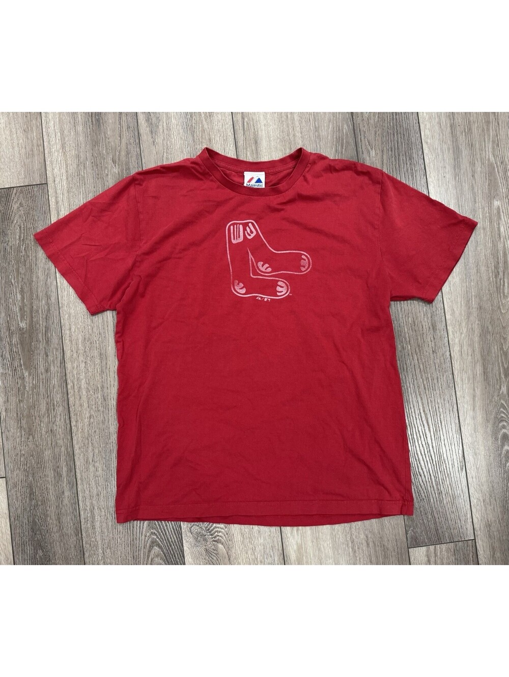 MLB Boston Red Sox Logo Majestic Baseball Shirt Unknown Size (Size Large?)